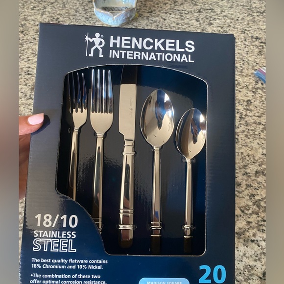 J.A. Henckels International LANI Stainless Steel Flatware Set - Glossy Finish, 18/10
